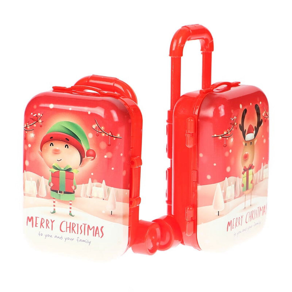 Mini Christmas Suitcase Dollhouse Decor T297