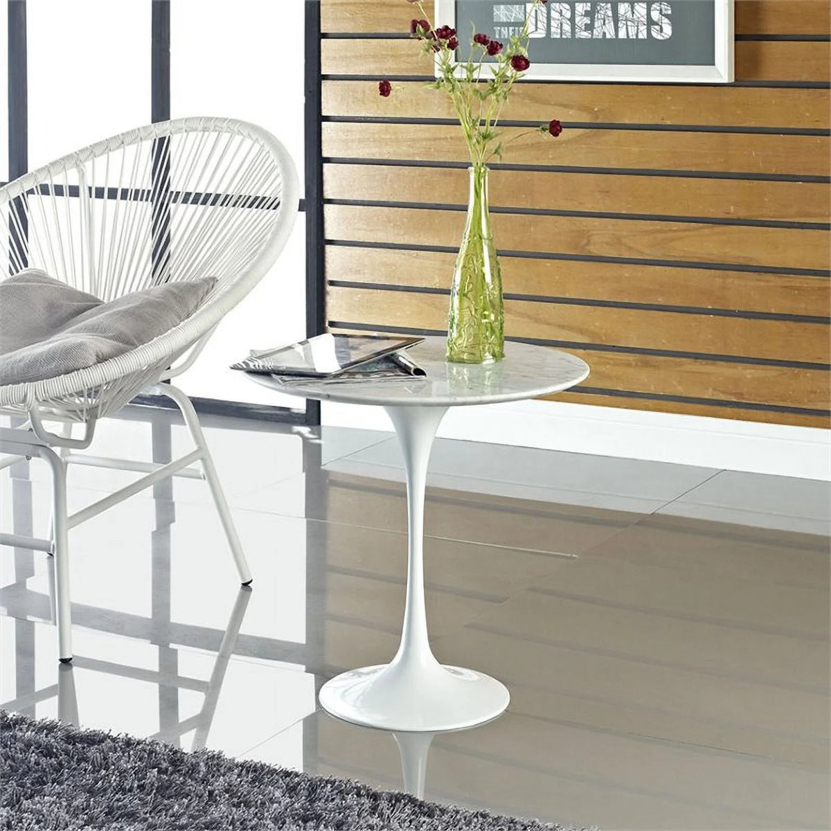 Round Modern Marble End Table U744204