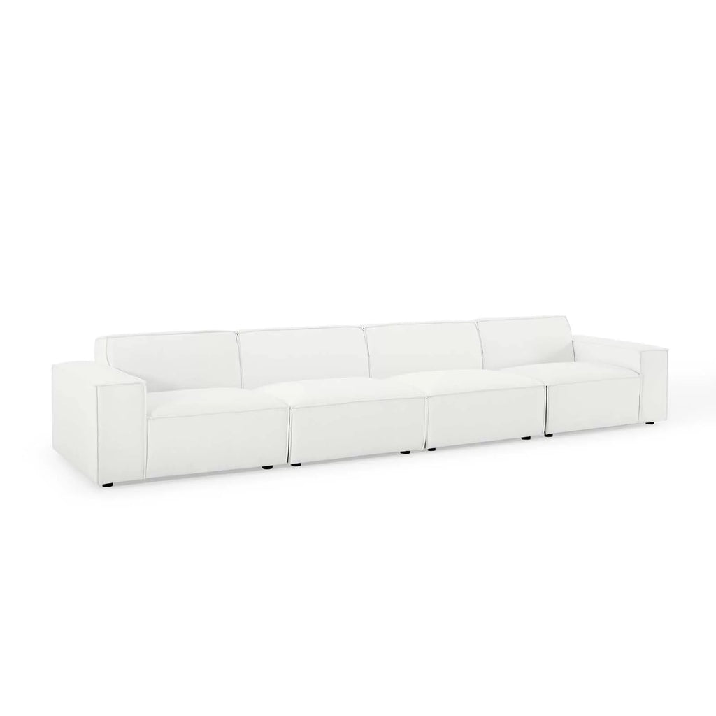 White 4-Piece Sectional Sofa R4177