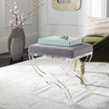 Upholstered Acrylic Ottoman H839034