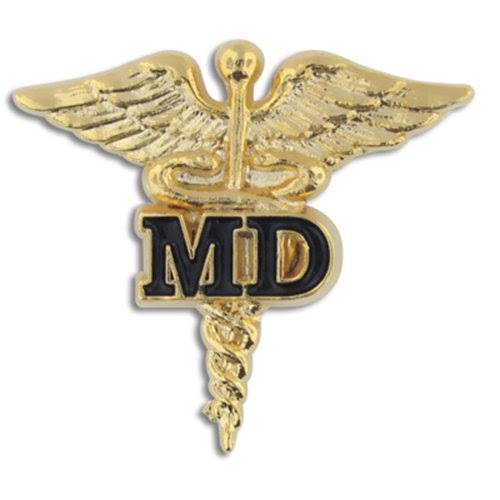 25 Pack Gold Caduceus Pin K5294