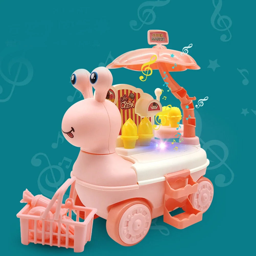 Mini Cartoon Ice Cream Truck Toy with Music Lighting X821