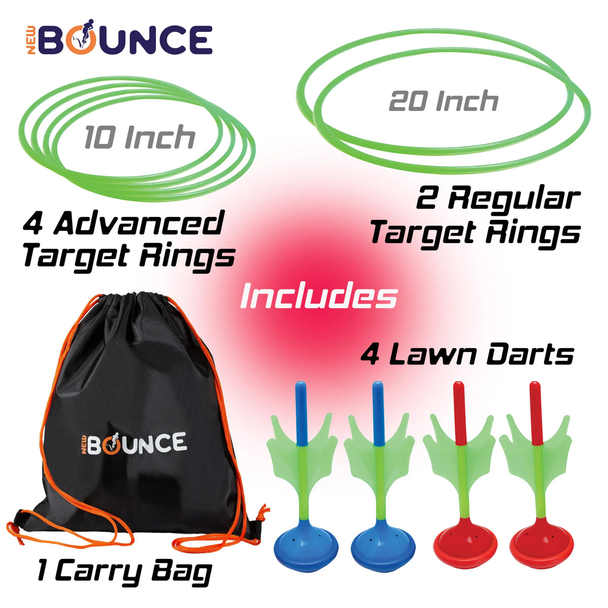Glow in The Dark Soft Tip Lawn Dart Set C96377