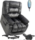 Oversized Dual Motor Lift Recliner with Heat and Massage F5063
