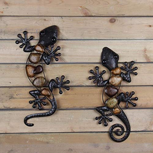 Metal Gecko Wall Decor W213