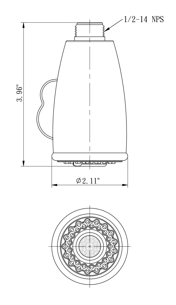 Pull-Down Faucet Sprayer Replacement Chrome Polished F56857