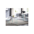 White High Gloss & Clear Glass Coffee Table X834752