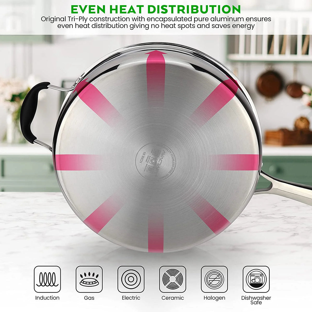 Ceramic Non Stick 10-Piece Cookware Set E706