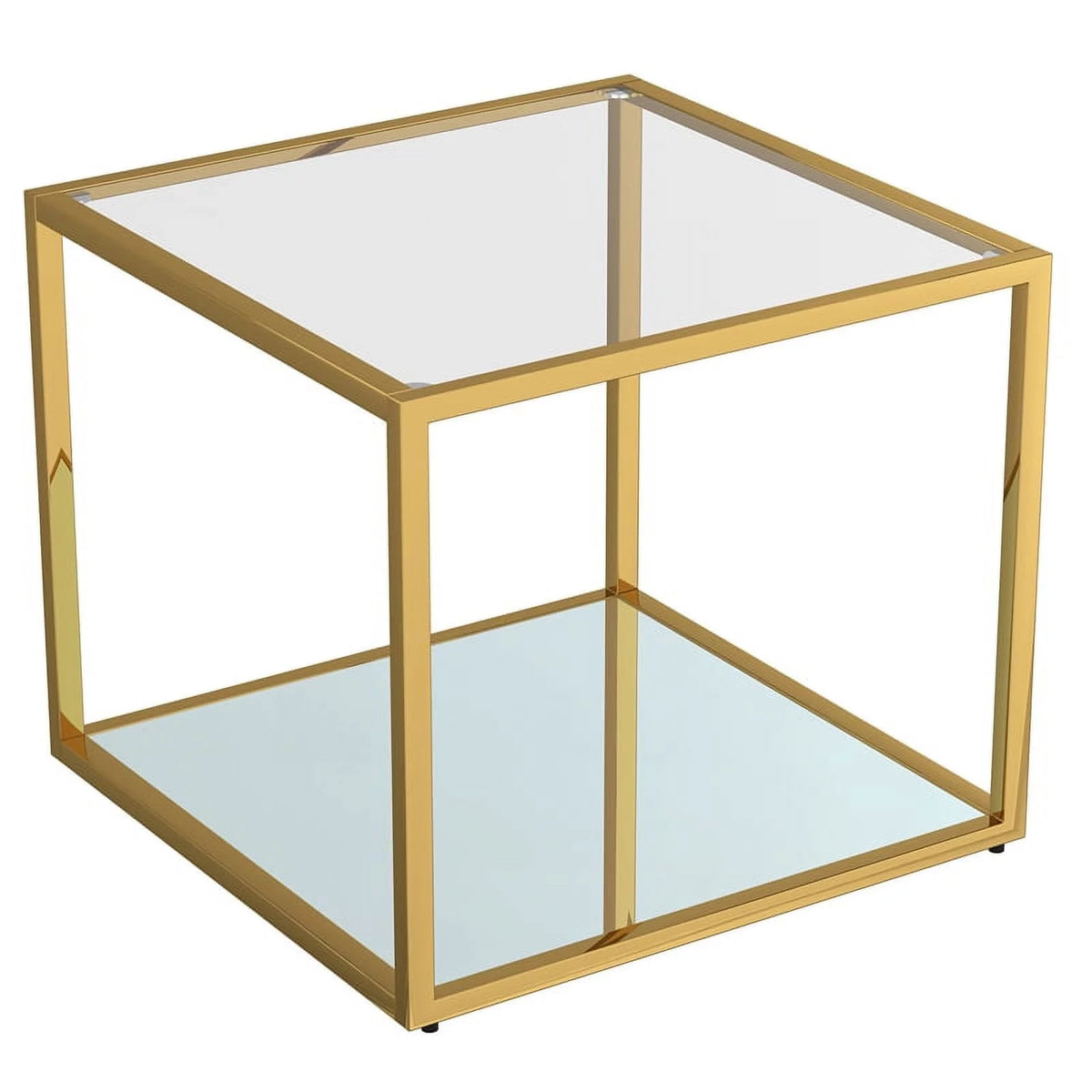3-Piece Metal and Glass Coffee Table Set I18933
