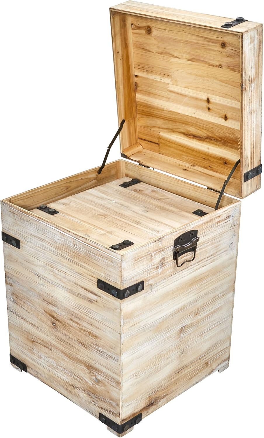 White Wash Storage Boxes/Trunks (Set of 2) G5516