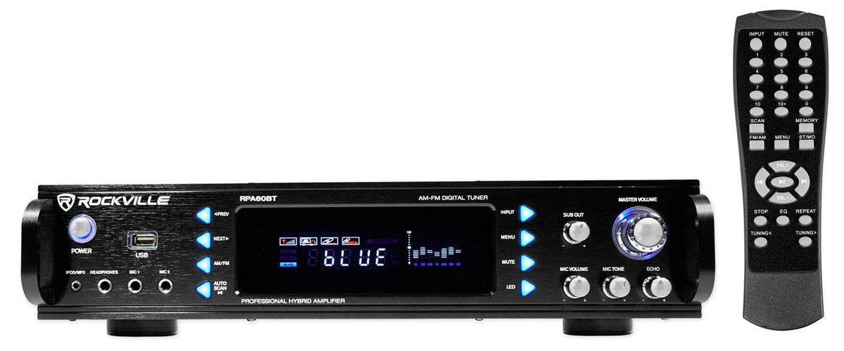 12 3-Way 1000W PA Speakers with Bluetooth Amplifier N719