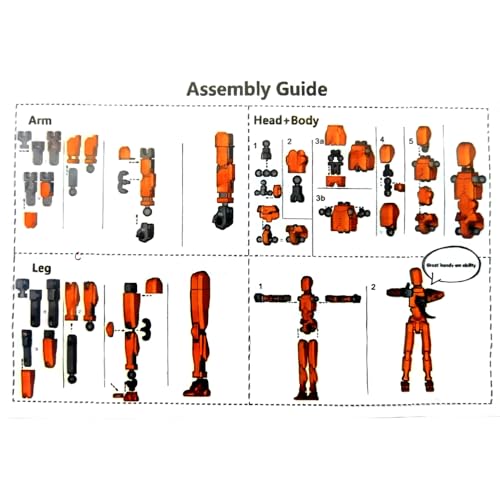 13 Action Figure 3D Printed Multi-Jointed Movable N651