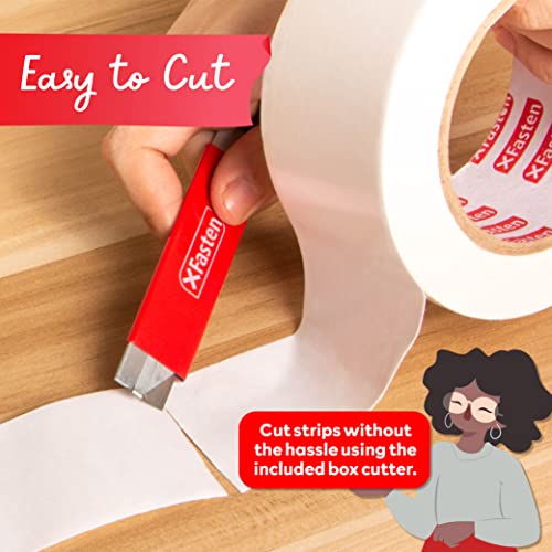 Double Sided Carpet Tape 2 Inch x 30 Yards Residue-Free L9016