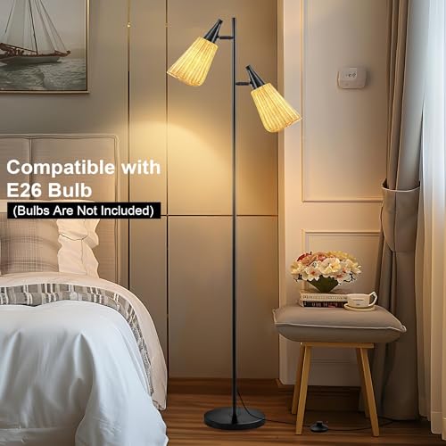 Gold Floor Lamp with Foot Switch Standing Lamp K279137