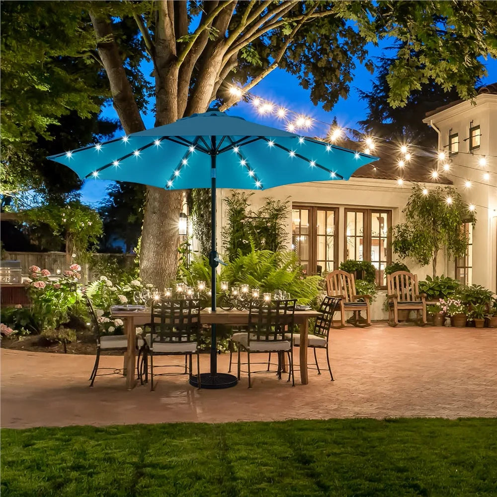 7.5ft Patio Umbrella with LED Lights F428
