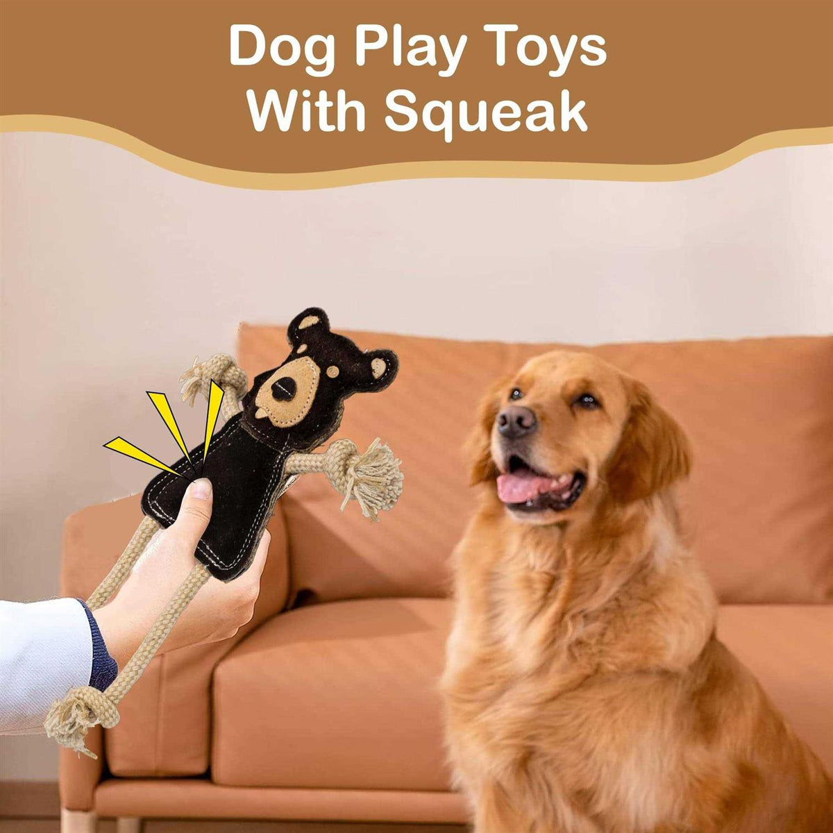Leather Dog Toy P36844