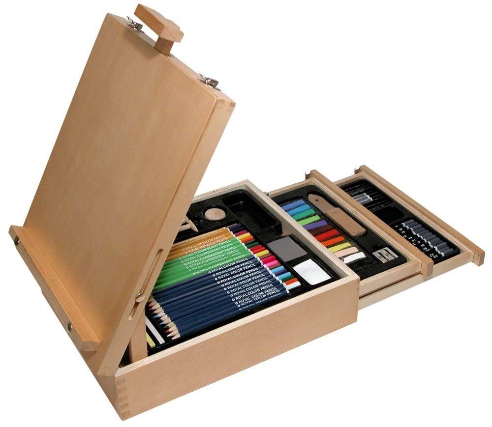 124-Piece Sketching and Drawing Easel Artist Set L282