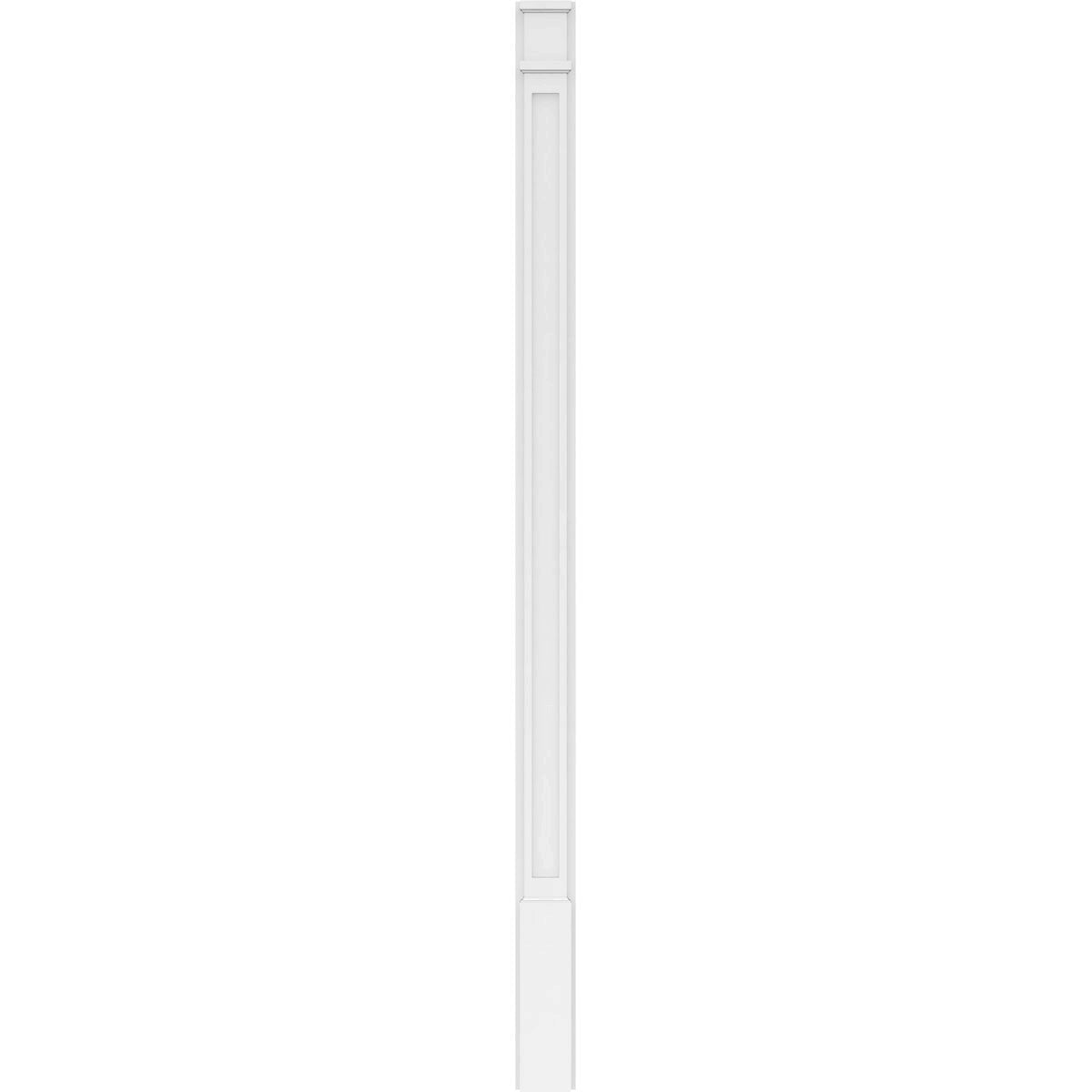 Flat Panel PVC Pilaster with Decorative Capital & Base (Pair) F6722