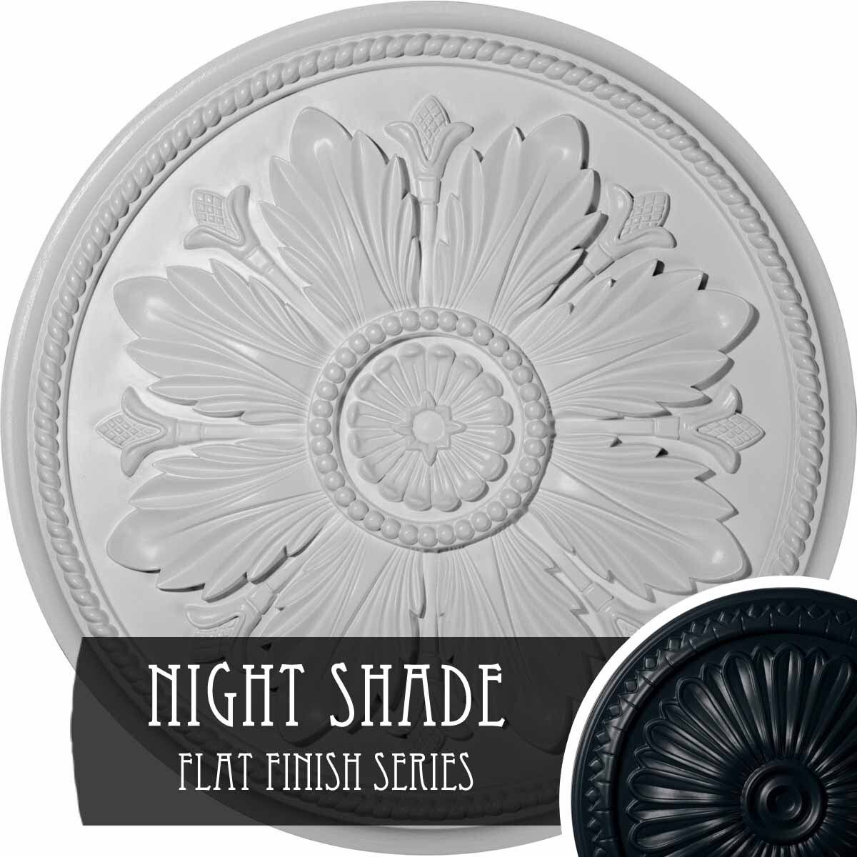 23 5/8 inch x 1 1/2 inch Ceiling Medallion Hand-Painted Night Shade G171