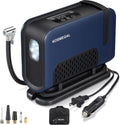 Blue Portable Tire Inflator Air Compressor with Digital Pressure Gauge N343448