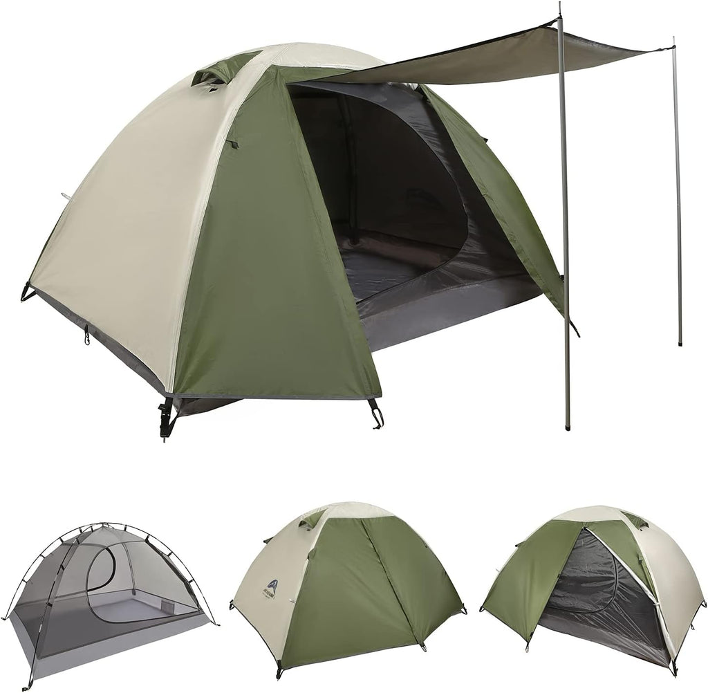 2 Person Ultralight Waterproof Double Layer Dome Camping Tent H52603