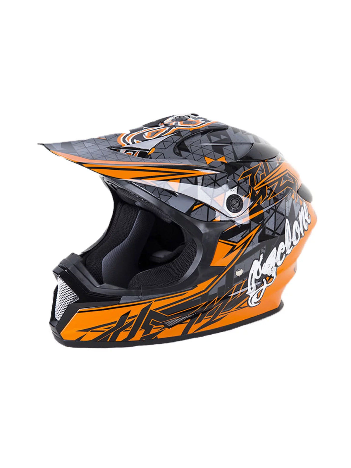 Youth Large Orange Off-Road Helmet B155