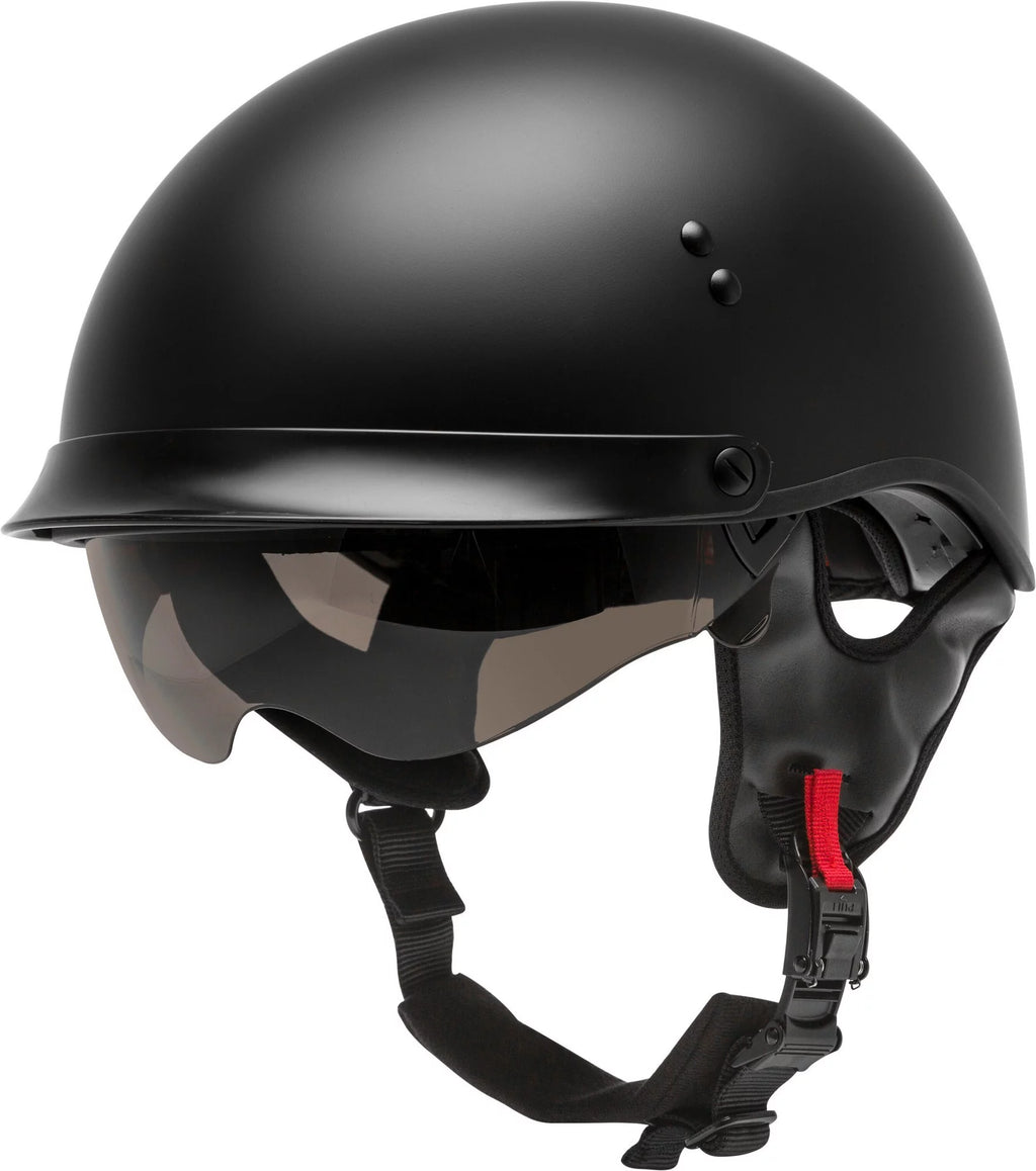 Half Helmet Matte Black L289