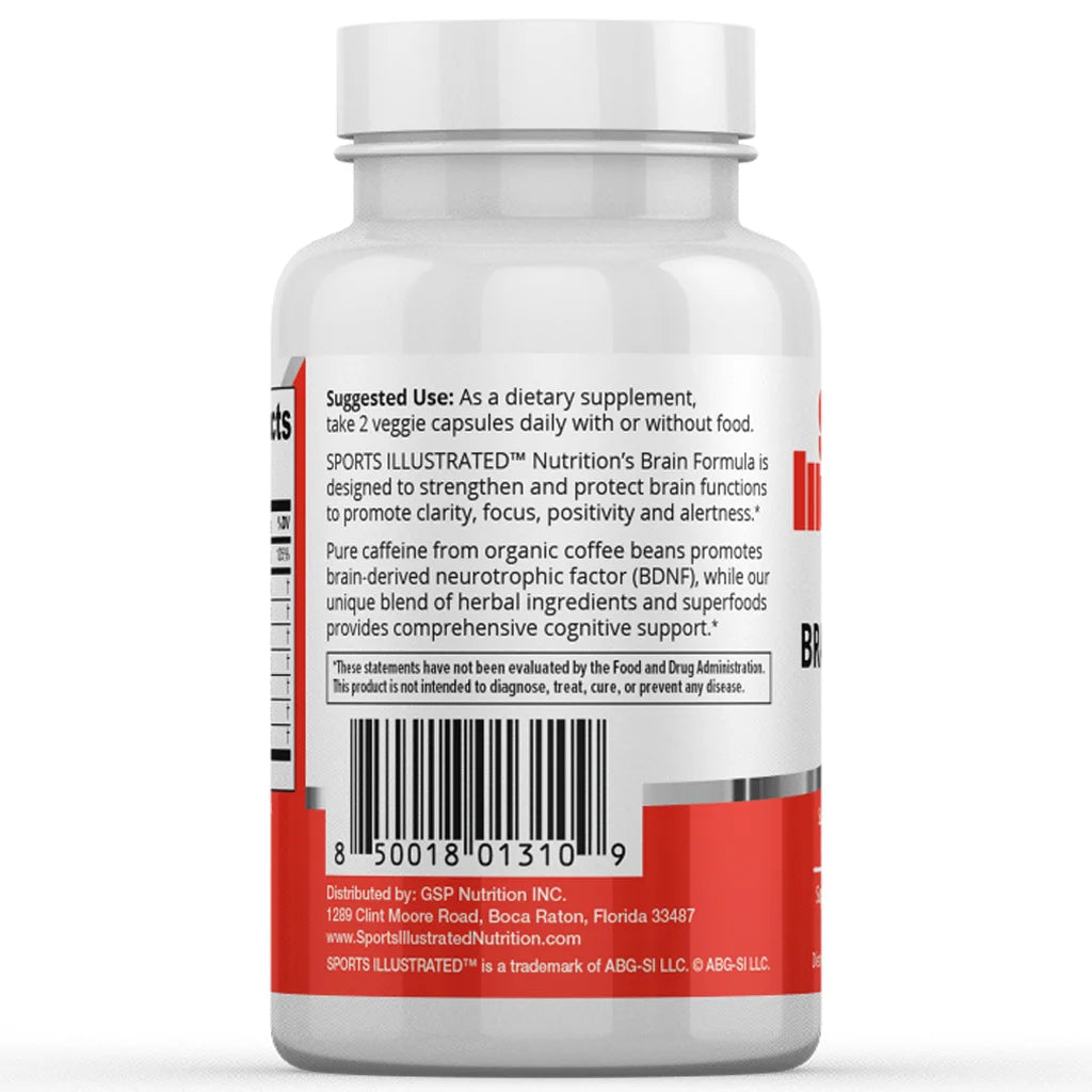 Brain Formula Focus Supplement - 60 Vegan Capsules M56910