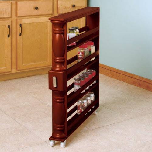Slim Can and Spice Rack Natural Z858017