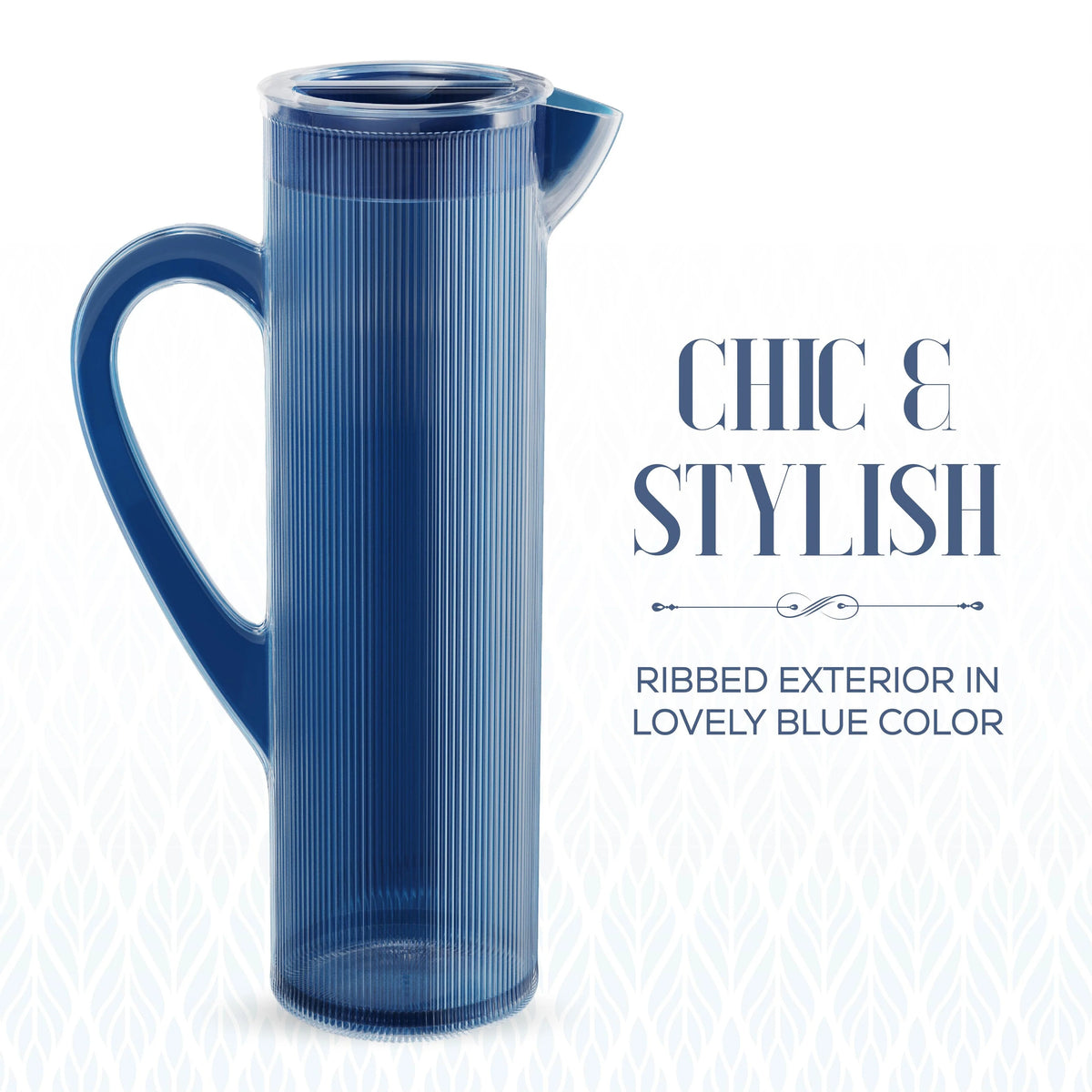 Acrylic Water Pitcher with Lid, 50 Ounces Q261140