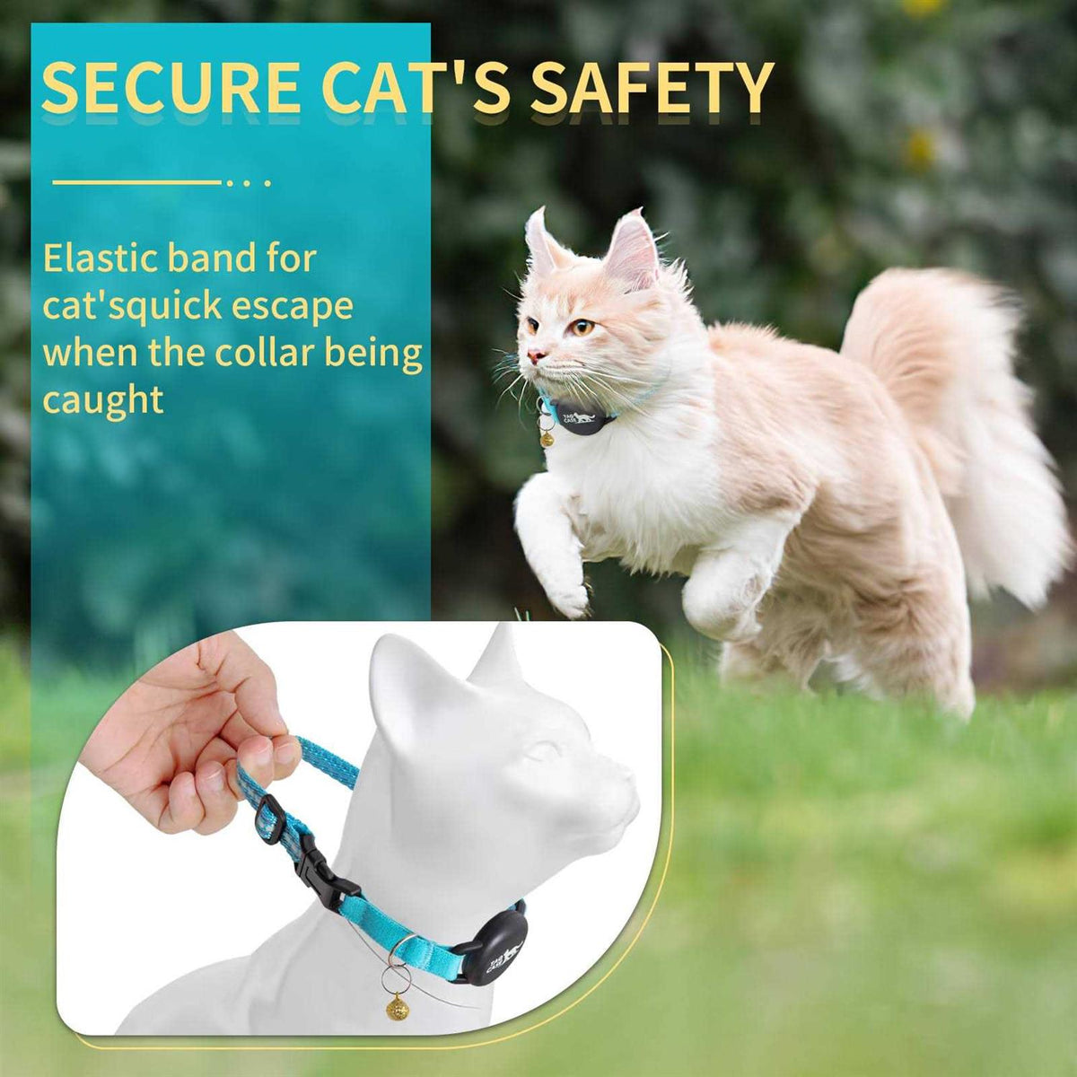 Airtag Cat Collar with Airtag Holder D993918