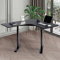 L Shaped Dual Motor Electric Height Adjustable Standing Desk P2011