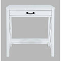 White Desk with Built in Outlets K270502