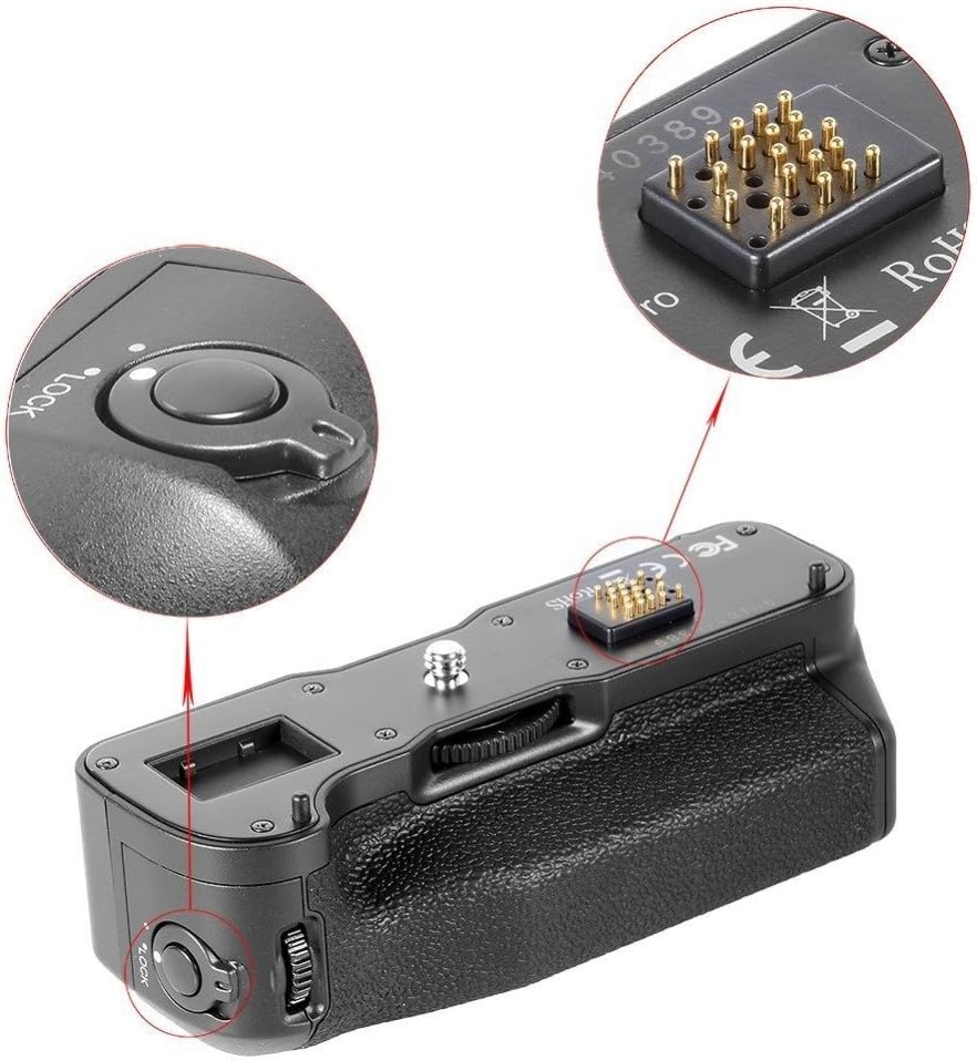 Vertical Batty Grip Holder with LCD Screen Display 2.4GHz Wireless Remote Control P385356