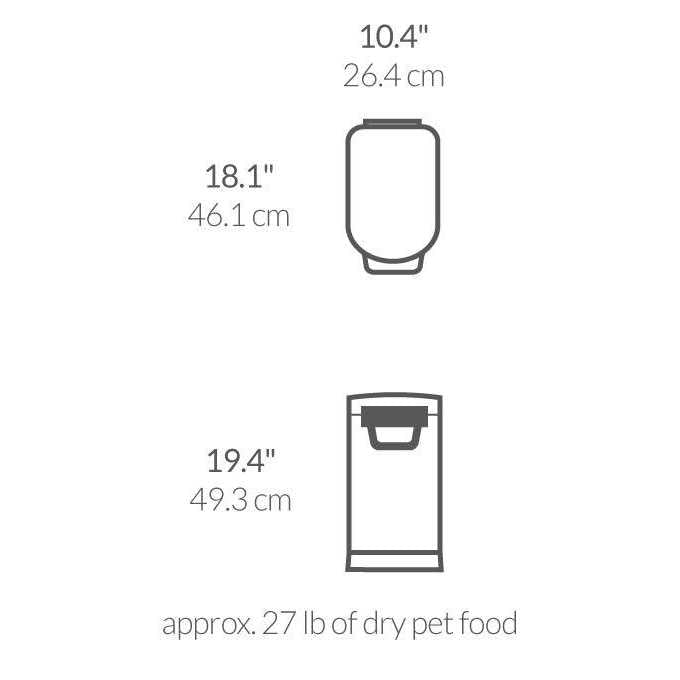 Stainless Steel Pet Food Storage Can Z3878