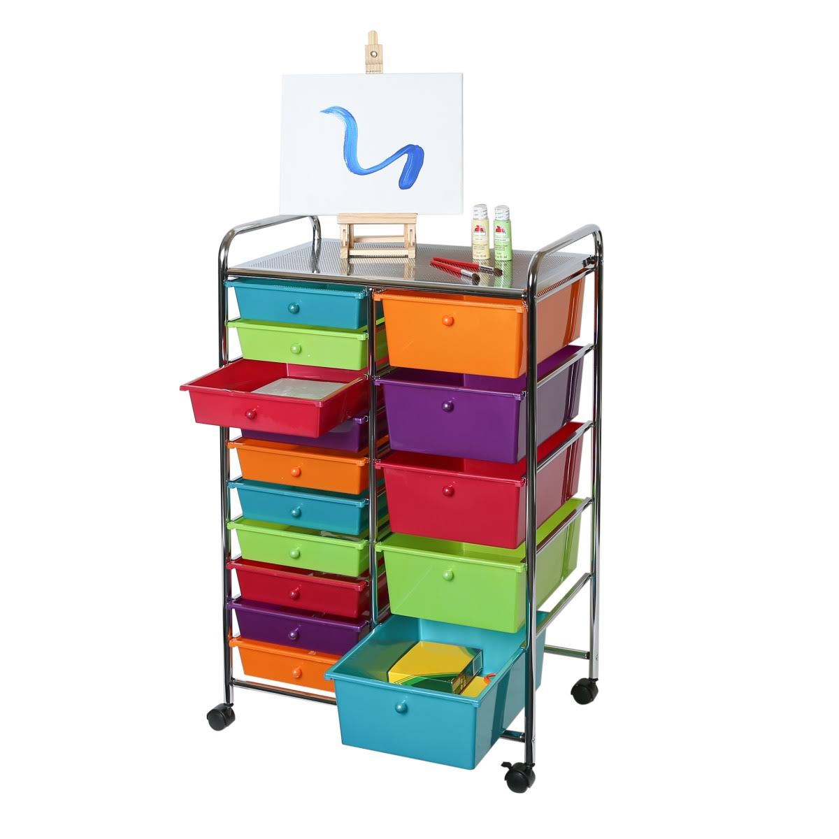 15 Drawer Organizer Cart P344