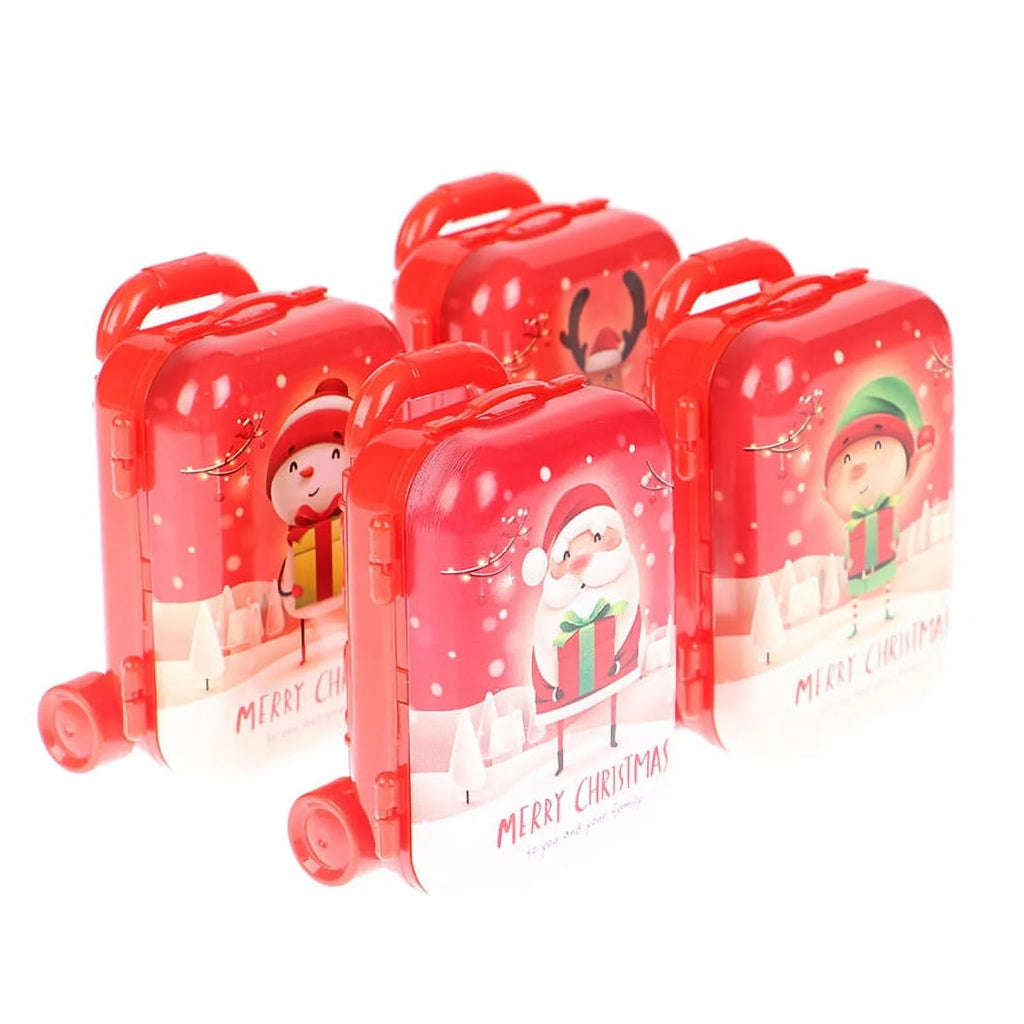 Mini Christmas Suitcase Dollhouse Decor T297