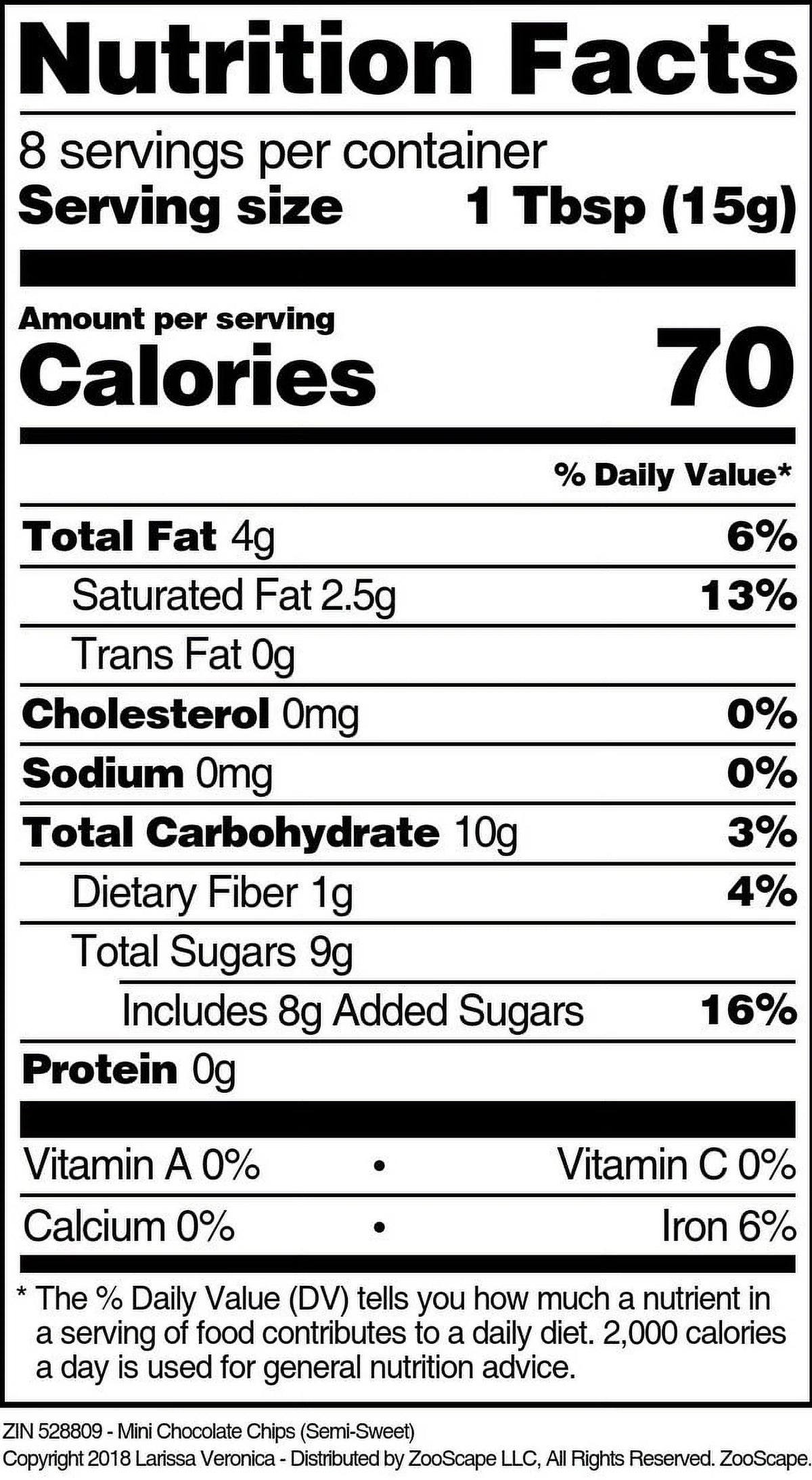 Mini Chocolate Chips Semi-Sweet 4 oz 3-Pack F773