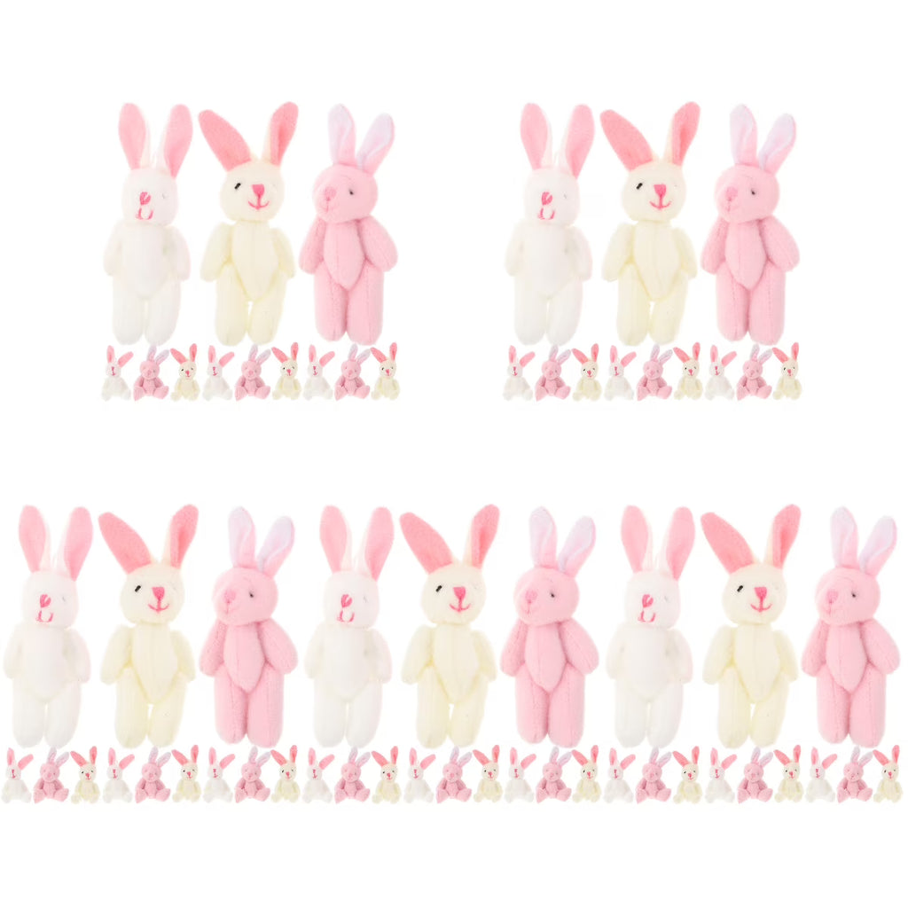 75 Pcs Mini Plush Bunny Stuffed Animal Toy F471