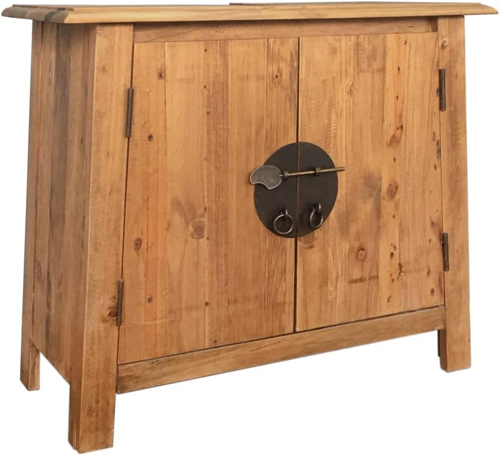 Solid Recycled Pinewood Bathroom Vanity Cabinet Y785463