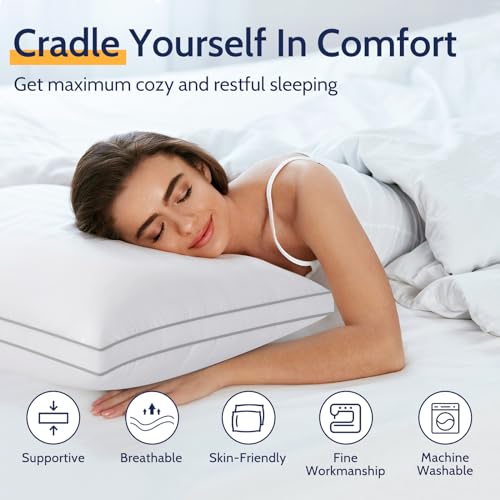 King Size Set of 2 Down Alternative Pillows Z7126
