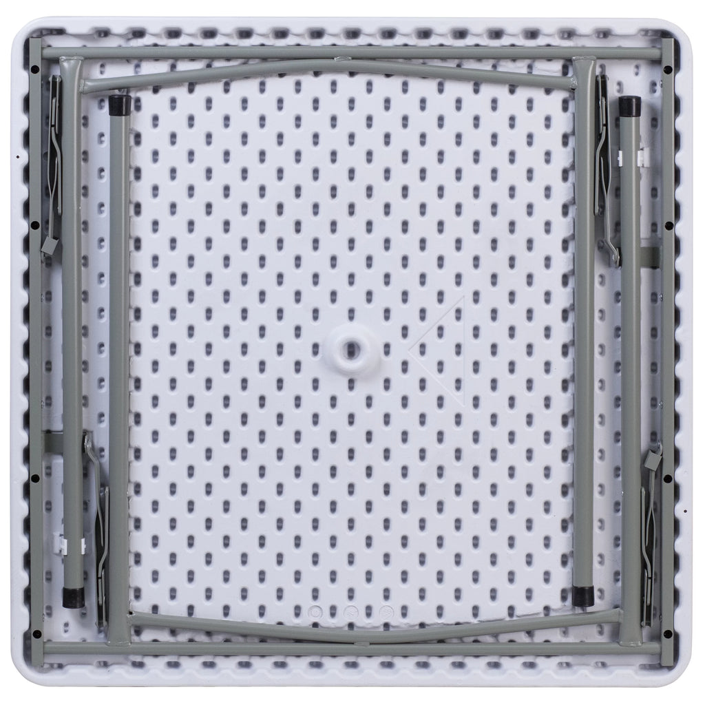 Square Granite White Plastic Folding Table L338737