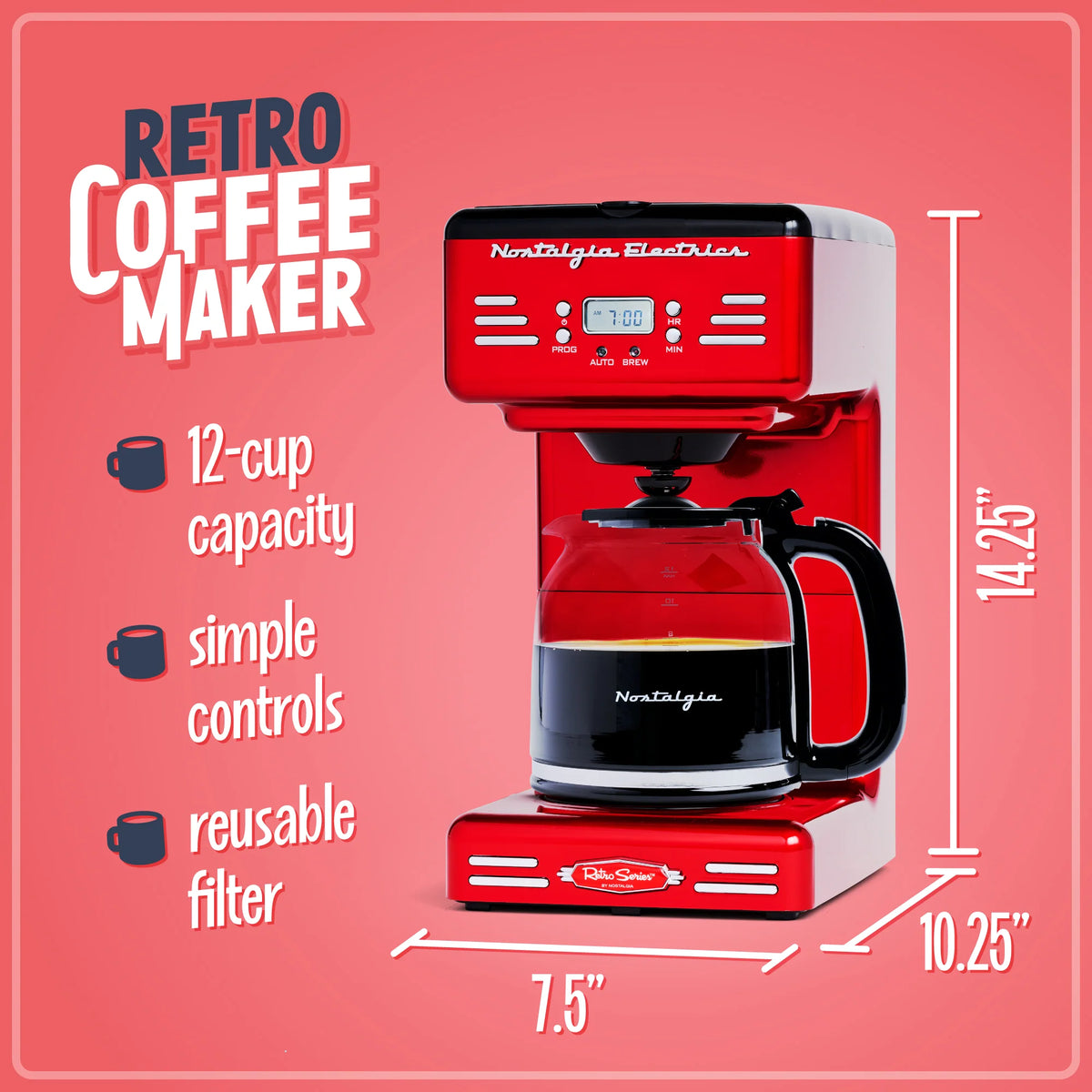 12-Cup Programmable Coffee Maker H3531