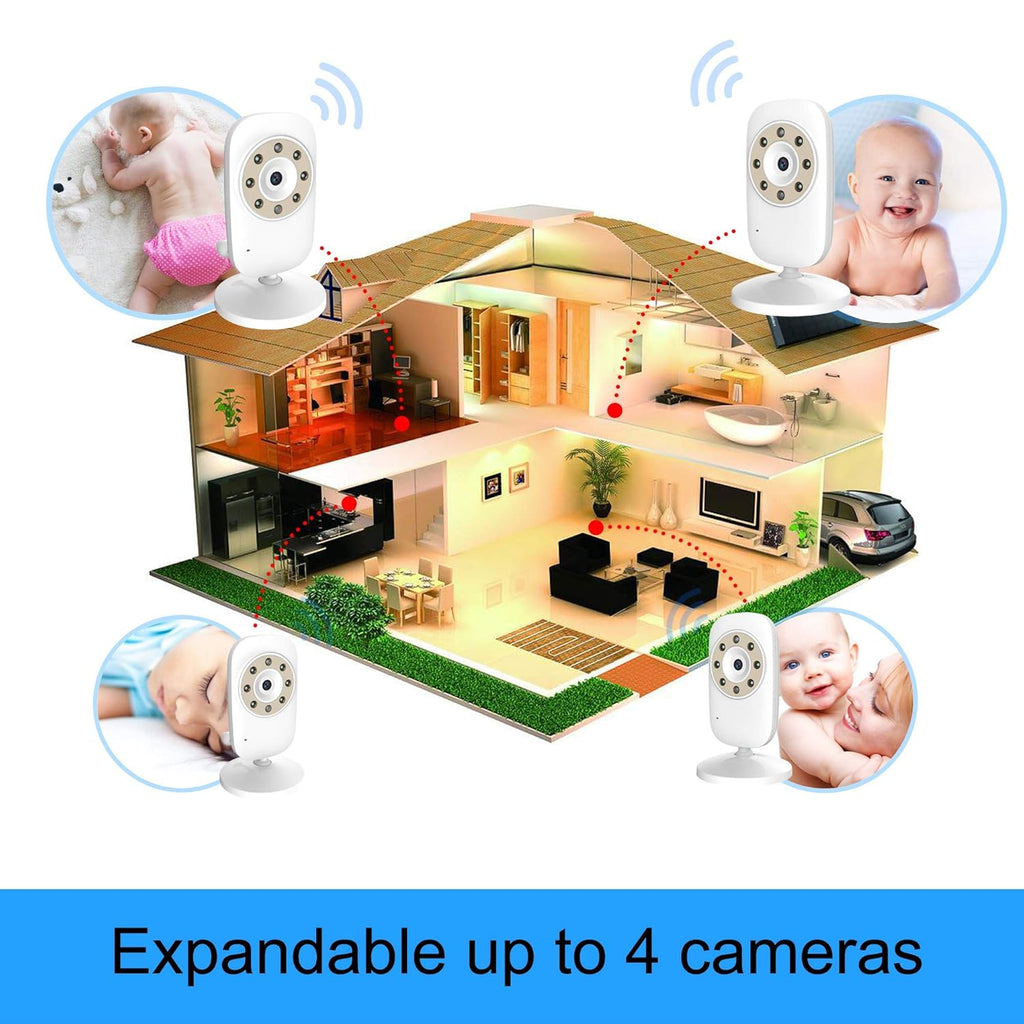 Baby Monitor with Camera and Video, 3.5 inch Y22872