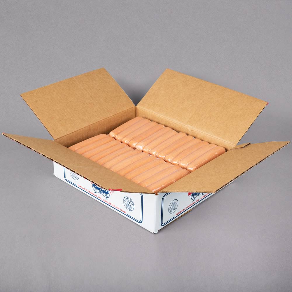 8/1 Jumbo Meat Franks - 96/Case I94079
