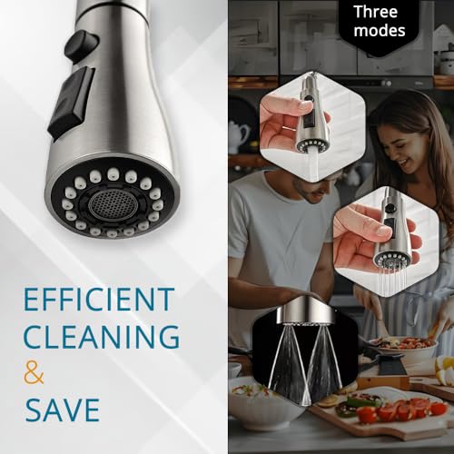 Single Handle Pull Down Sprayer Kitchen Faucet O1958