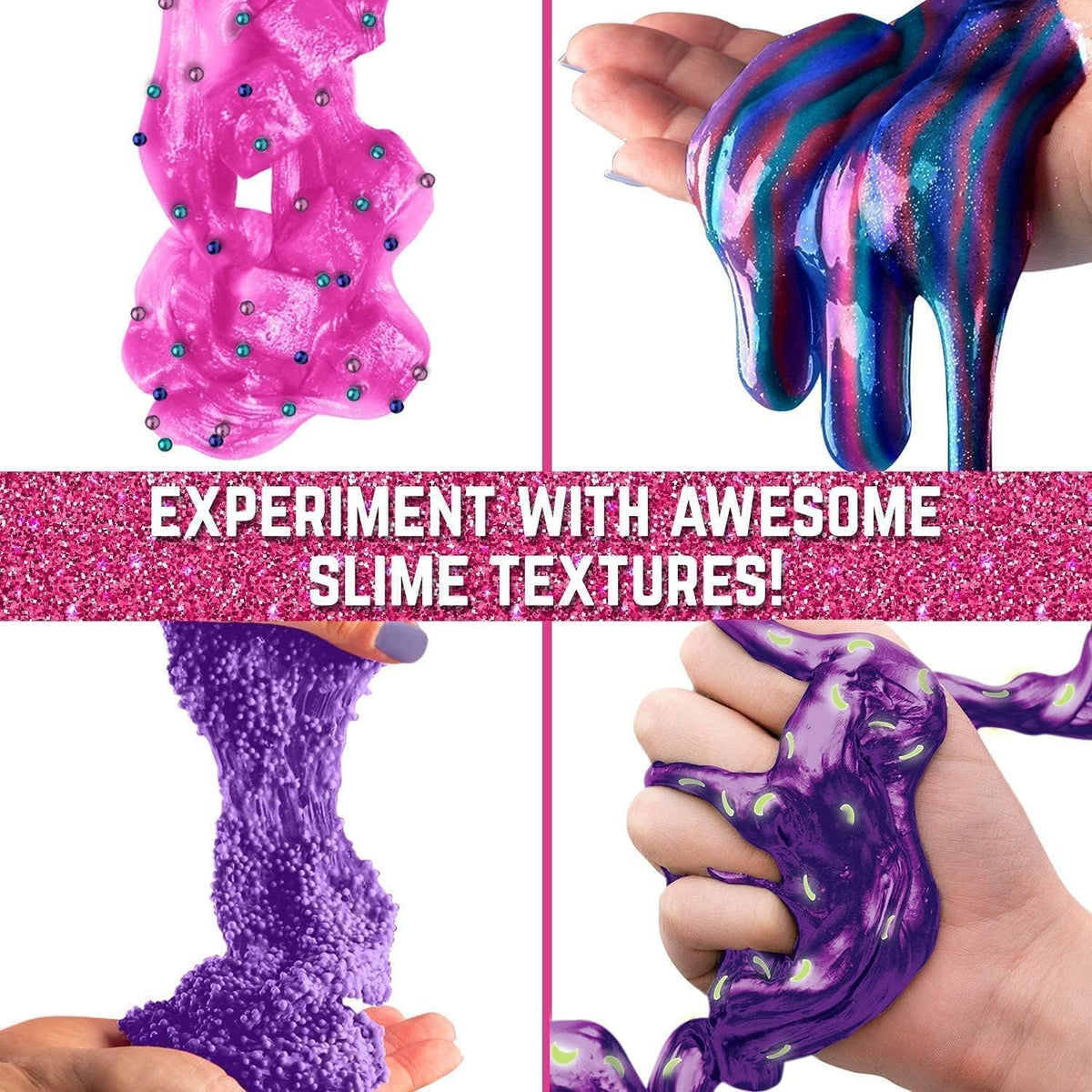 Egg Surprise Galaxy Slime Kit, 41 Pieces, 9.5 Inches High T2984