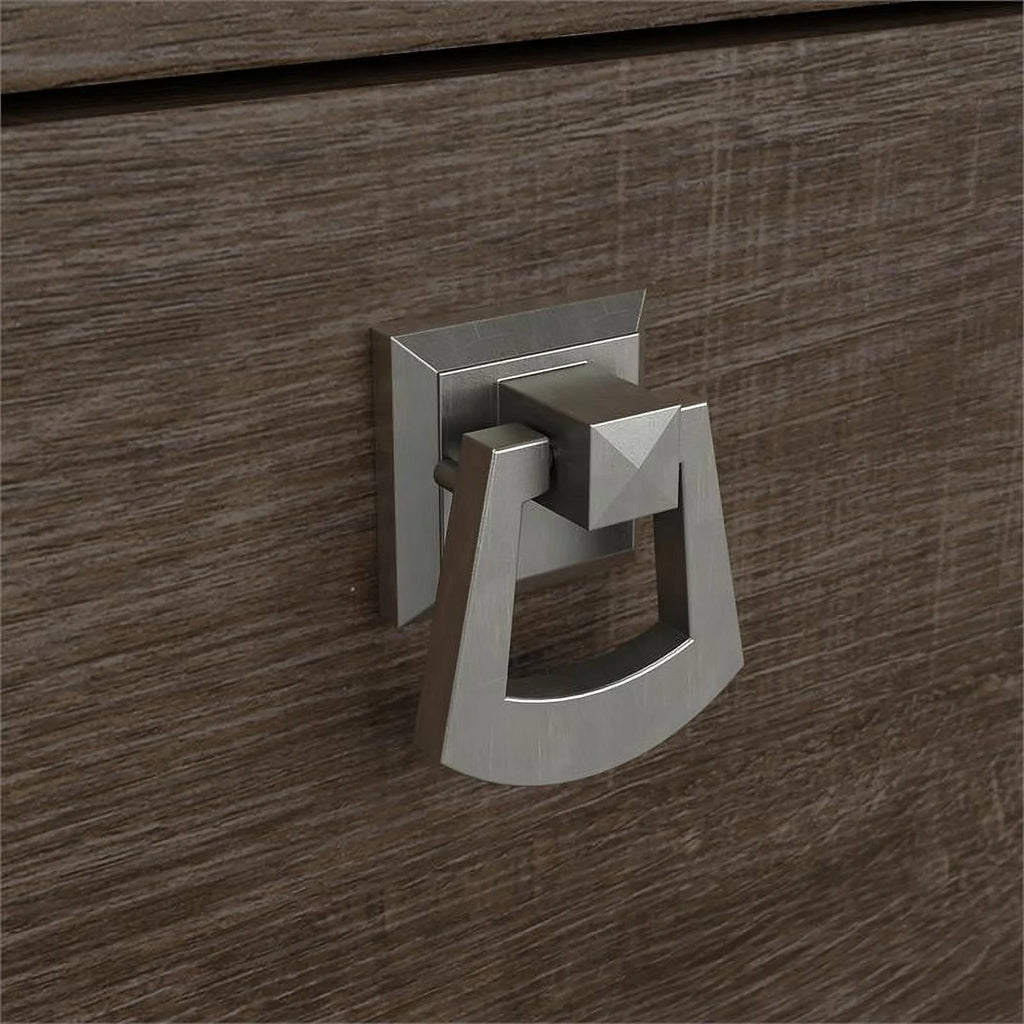 L Shaped Desk with Storage in Ash Brown Z620411