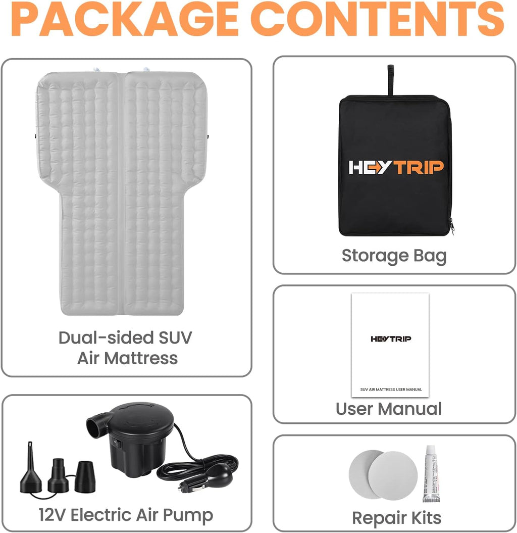 SUV Inflatable Air Mattress 4 Inch 2 Persons U3922