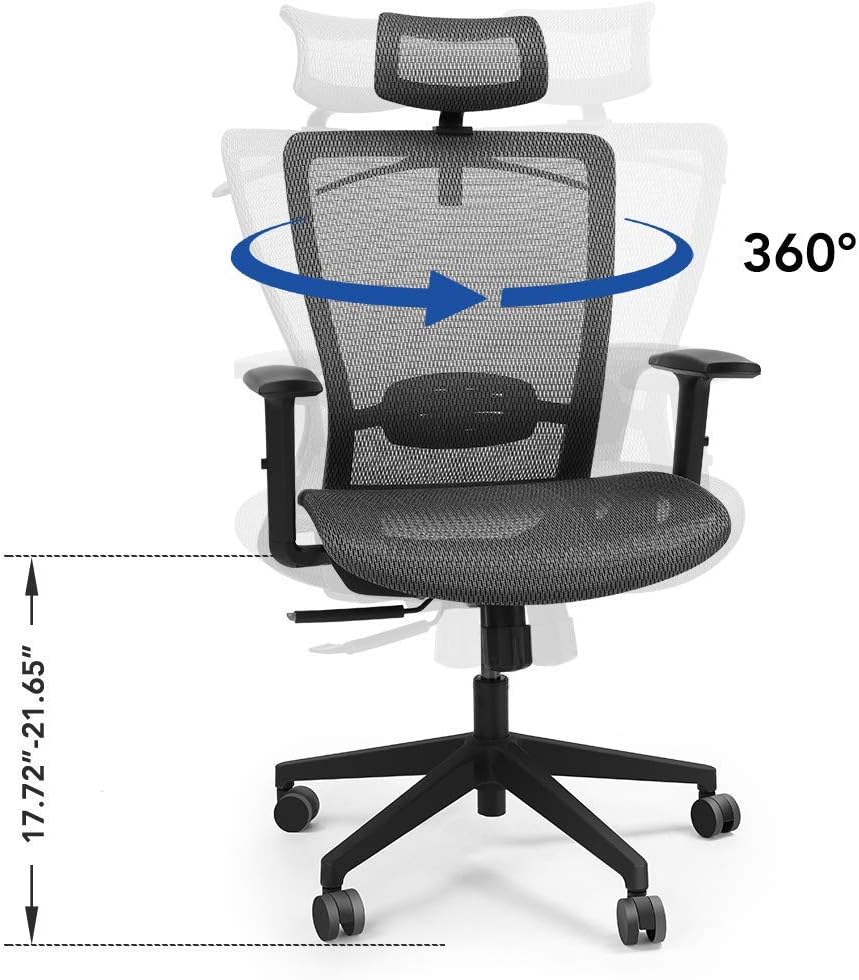 Black Mesh Ergonomic Office Chair N16424